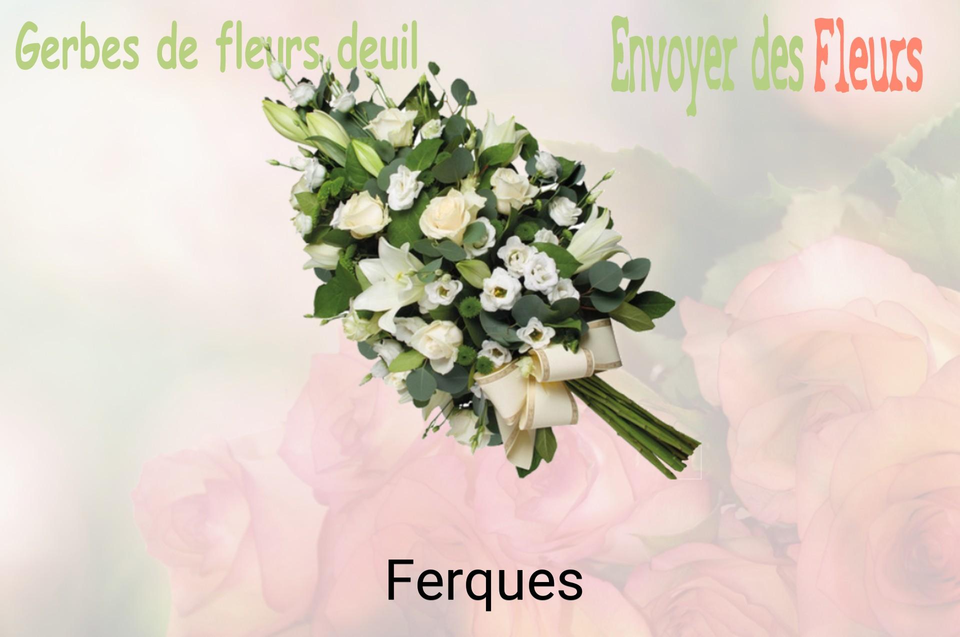Gerbe de fleurs de deuil livrée à Ferques